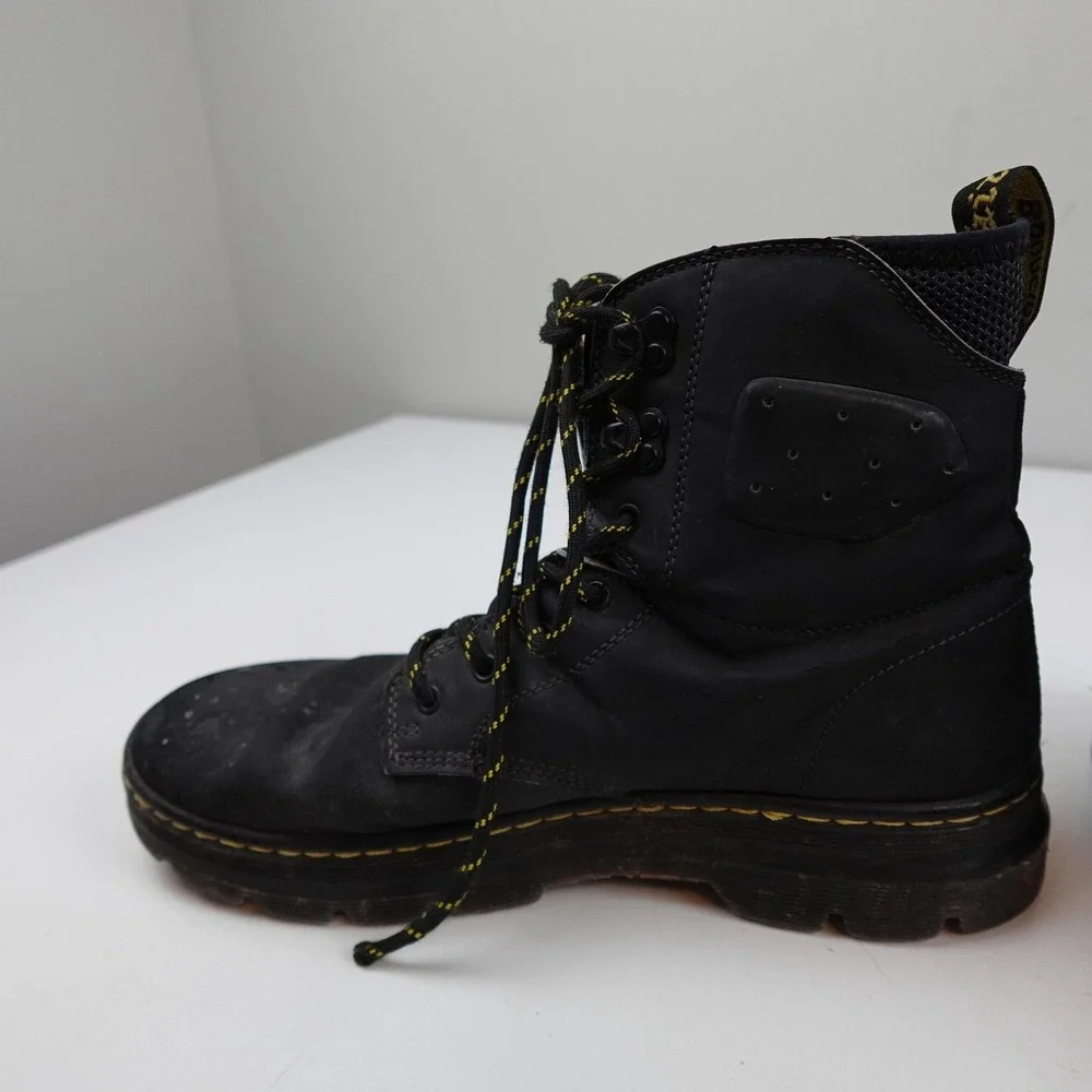 Dr. Martens Combs Tech II Boots Mens Size 11 Black Leather Lace Up Workwear